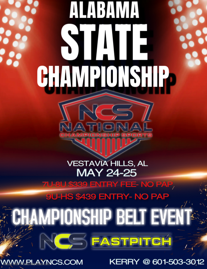 NATIONAL CHAMPIONSHIP SPORTS- ALABAMA STATE CHAMPIONSHIP 5GG - NO PAP - CHAMPIONSHIP BELT EVENT Logo