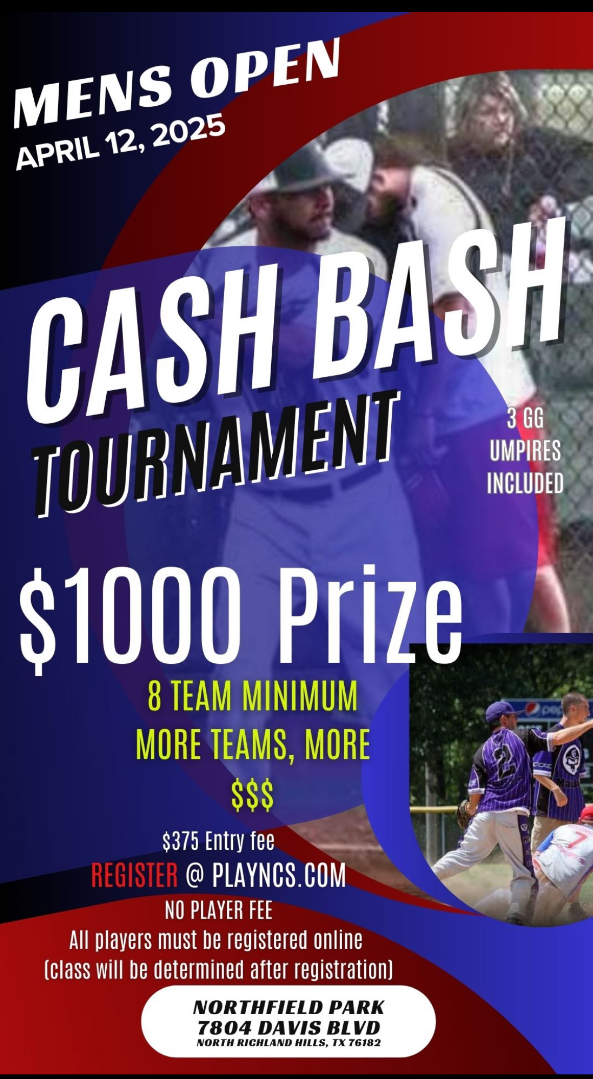 PSA MENS & WOMENS CASH BASH $1000 Logo