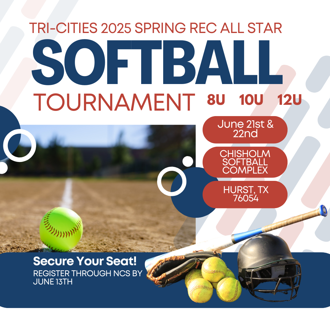 Tri-Cities Rec Softball All Star Tournament Logo