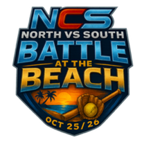 BATTLE AT THE BEACH North VS. South vs Central California Logo