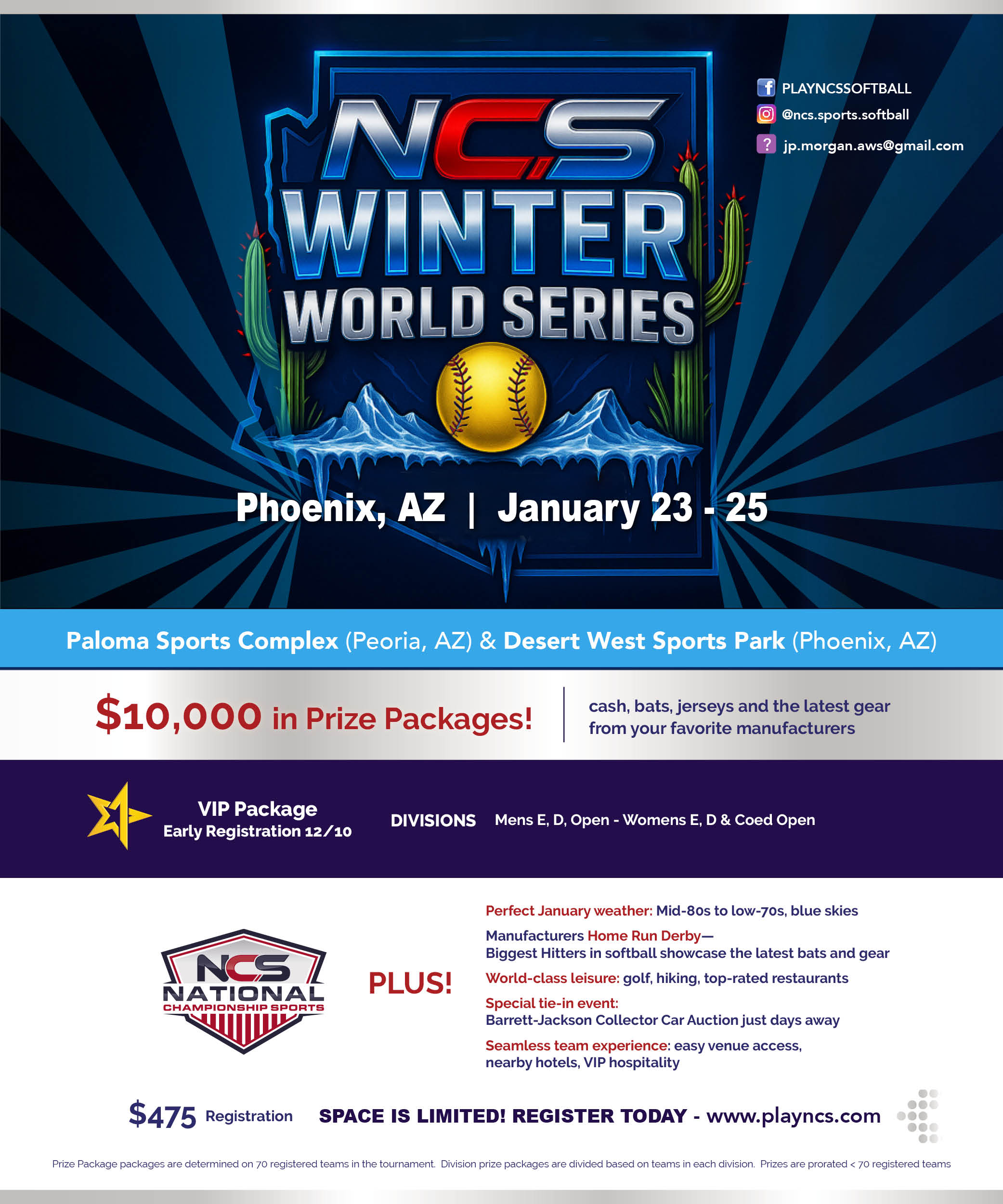 NCS WINTER WORLD SERIES - ADULT DIVISIONS (3GG) Logo
