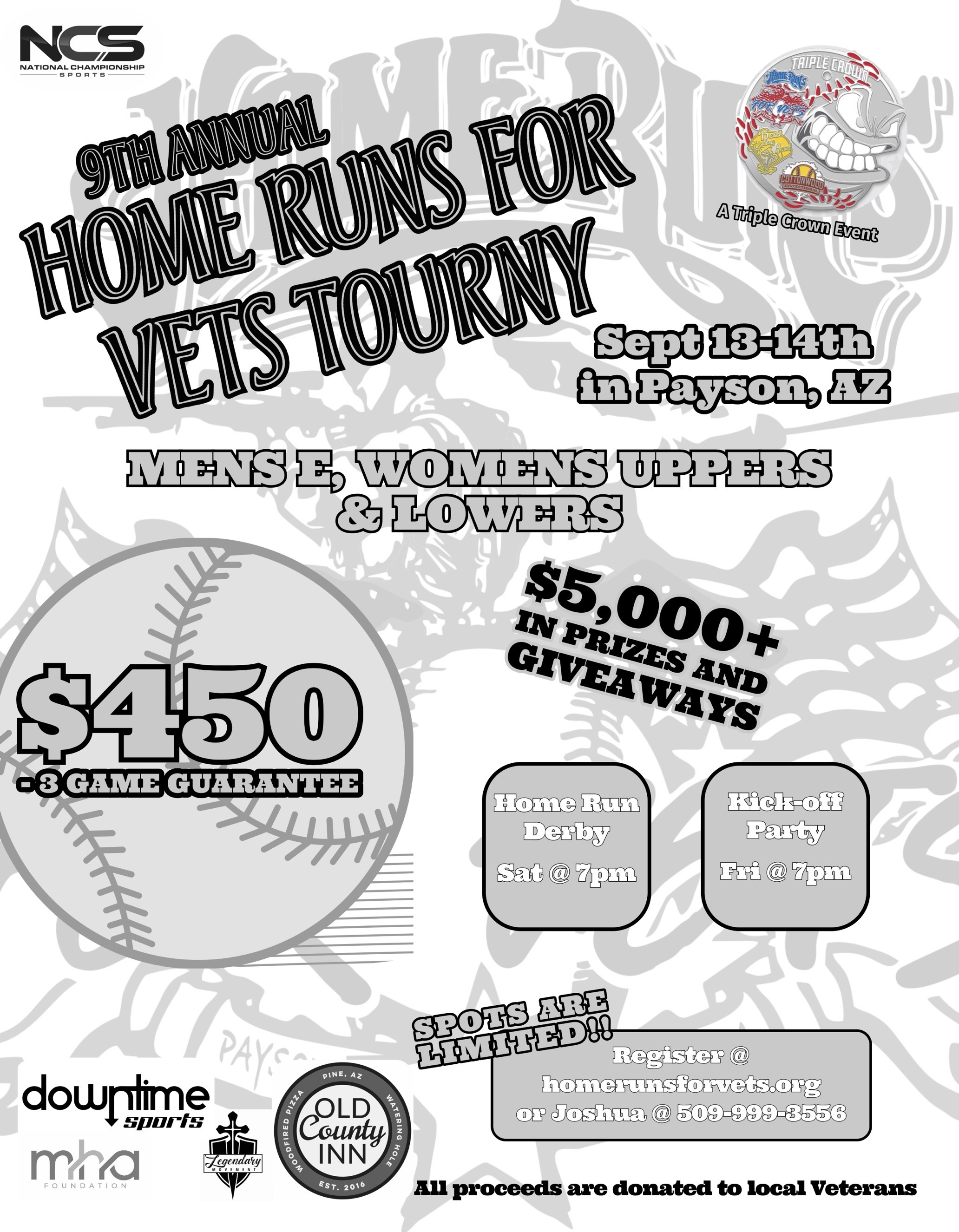 HOME RUNS FOR VETS -9TH ANNUAL Logo