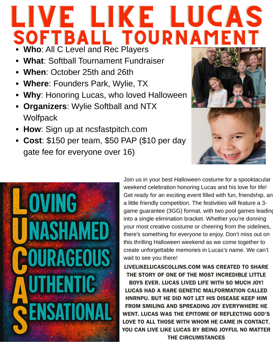LIVE LIKE LUCAS FUNDRAISER Logo