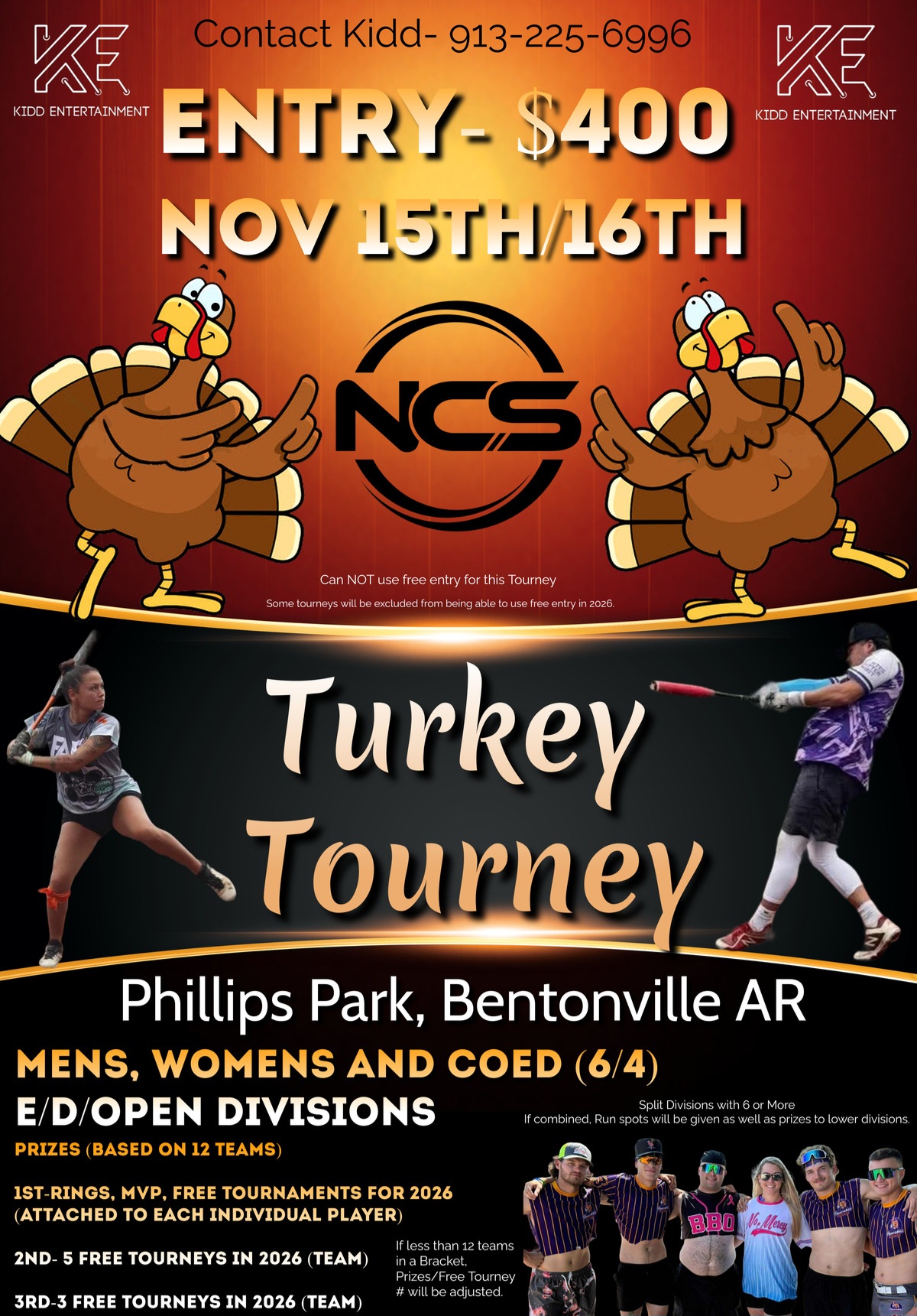 National Championship Sports | Slowpitch | Turkey Tourney | Event Info
