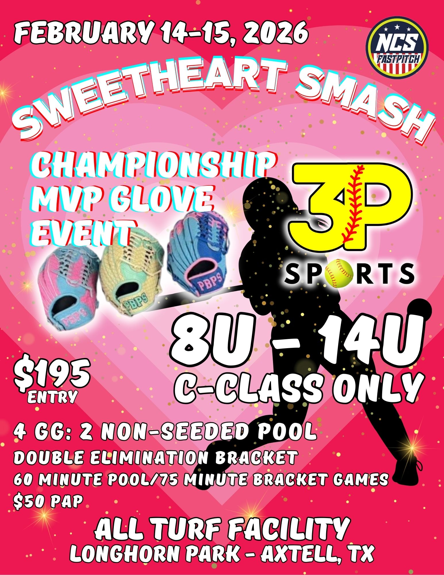 3P Sports 2nd Annual Sweetheart Smash - C-Class ONLY Logo