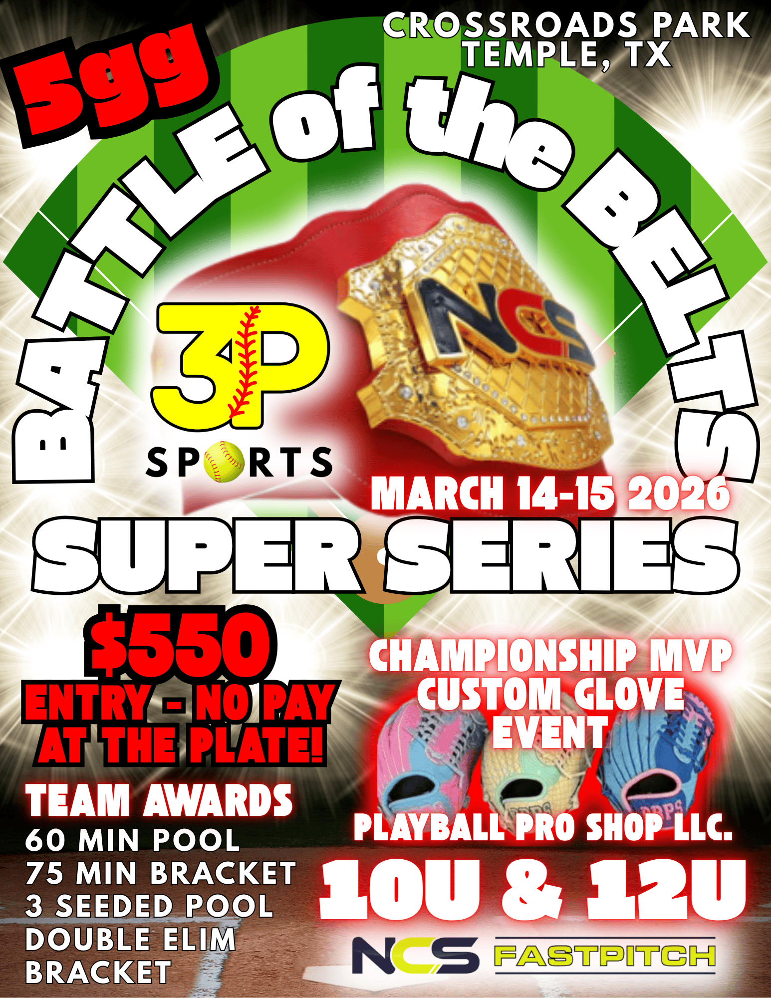 3P Sports Battle of the Belts 10U/12U Logo