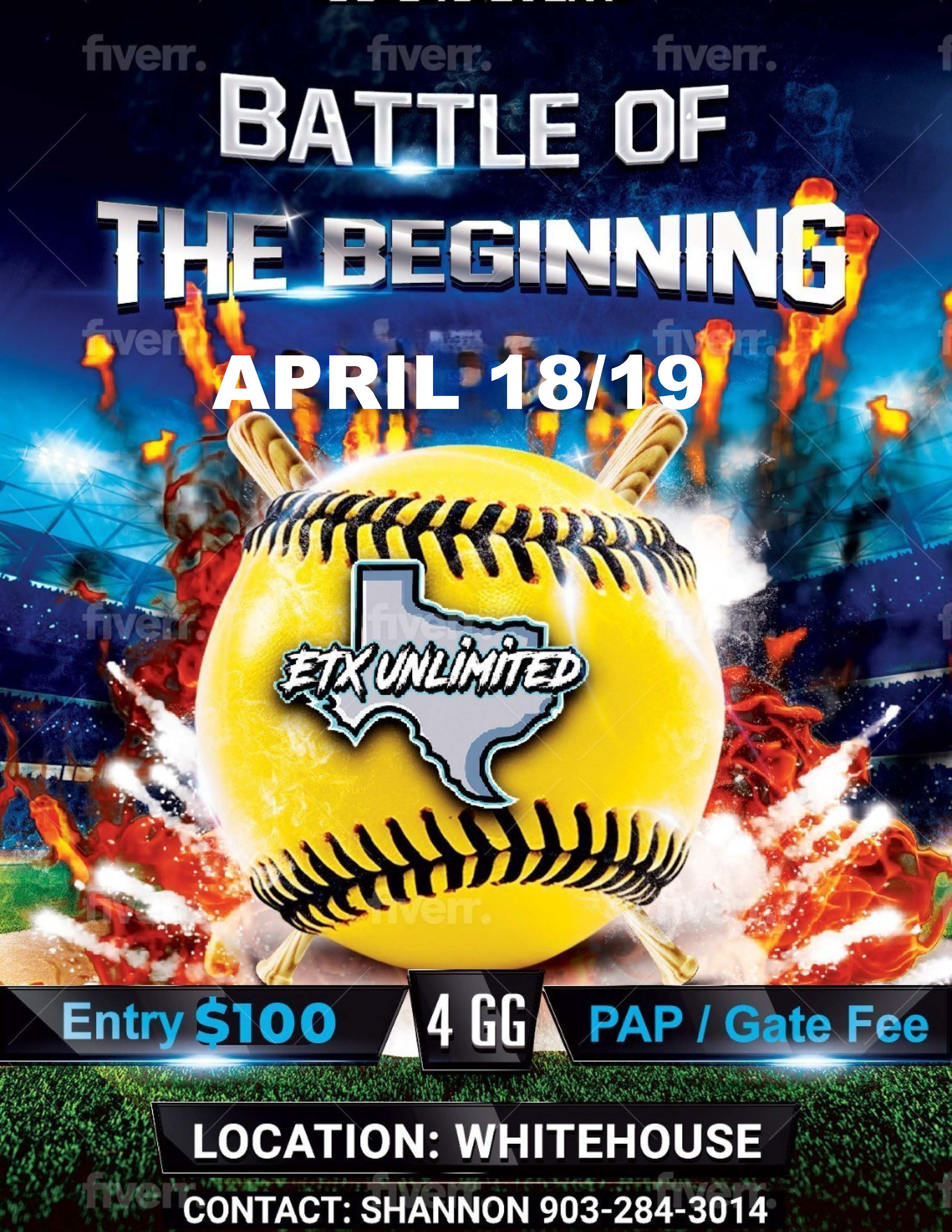 Battle of the Beginning 3rd Annual ETX Unlimited Fund Raising Event Logo