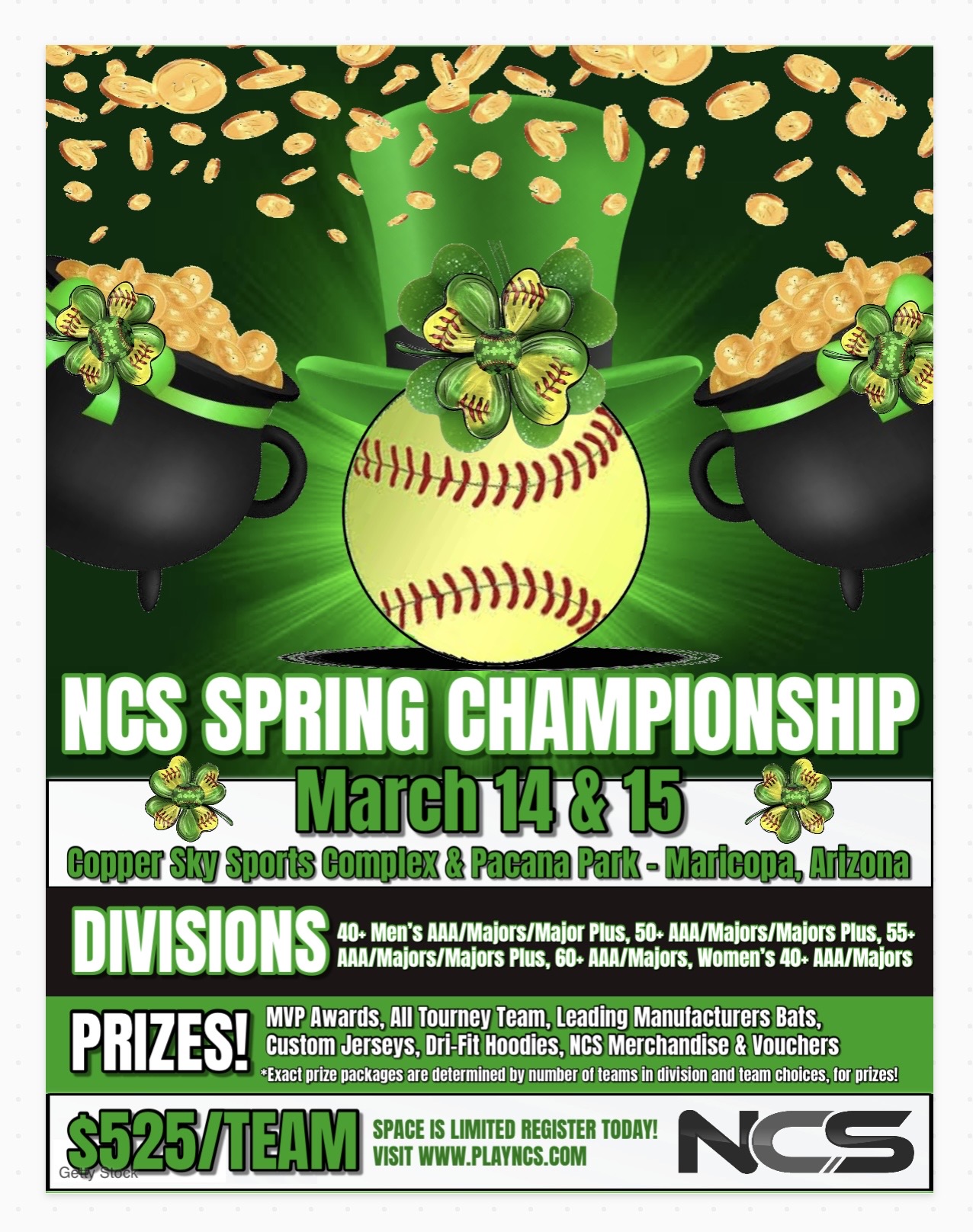 NCS SENIOR - SPRING CHAMPIONSHIP - (N.I.T. QUALIFIER) Logo