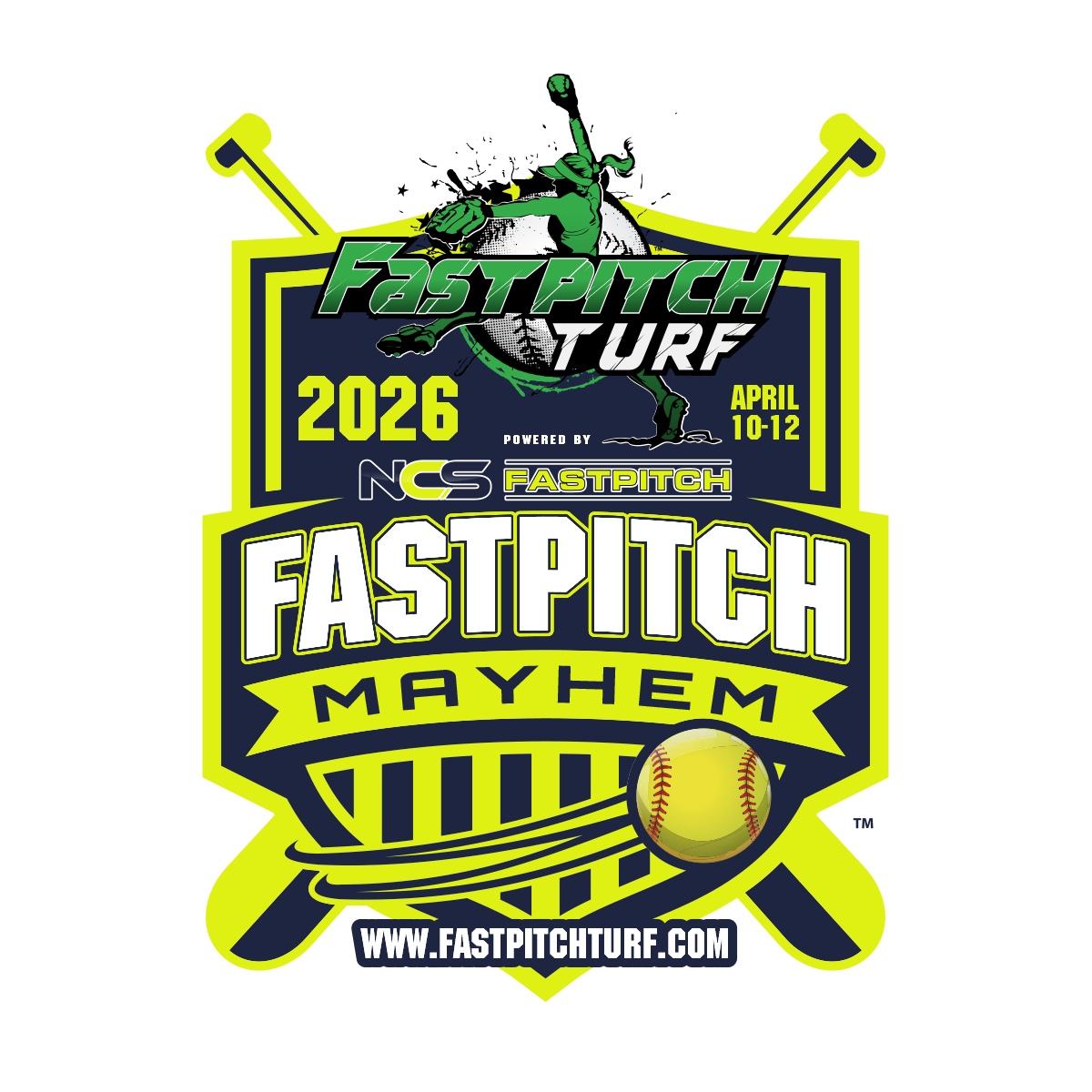 2026 Fastpitch Turf Mayhem - Missouri Powered By NCS Logo