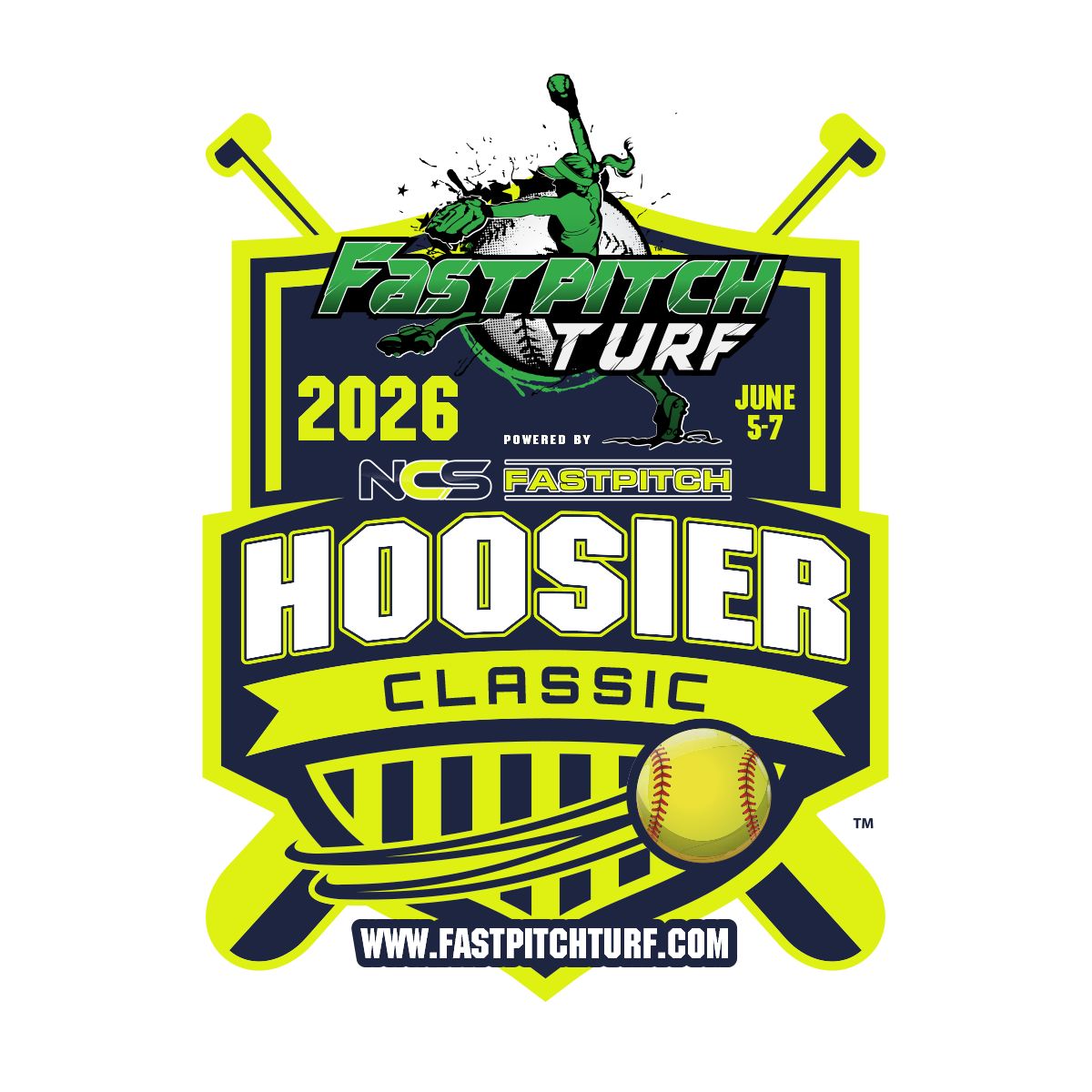 2026 Fastpitch Turf Hoosier Classic - Powered By NCS Logo