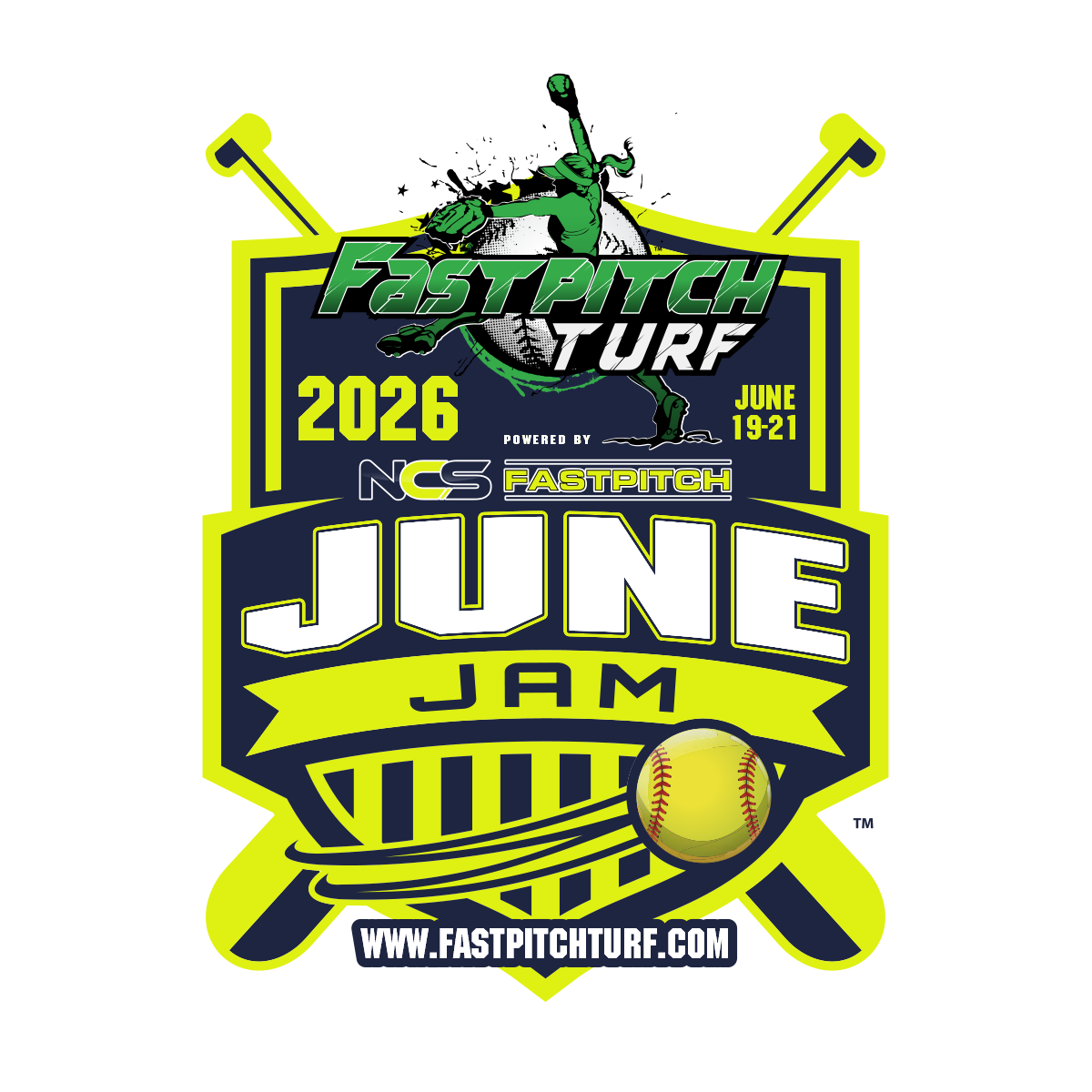 2026 Fastpitch Turf June Jam - Powered By NCS Logo