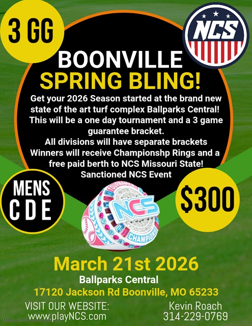 Boonville Season Opener- SPRING BLING! Logo