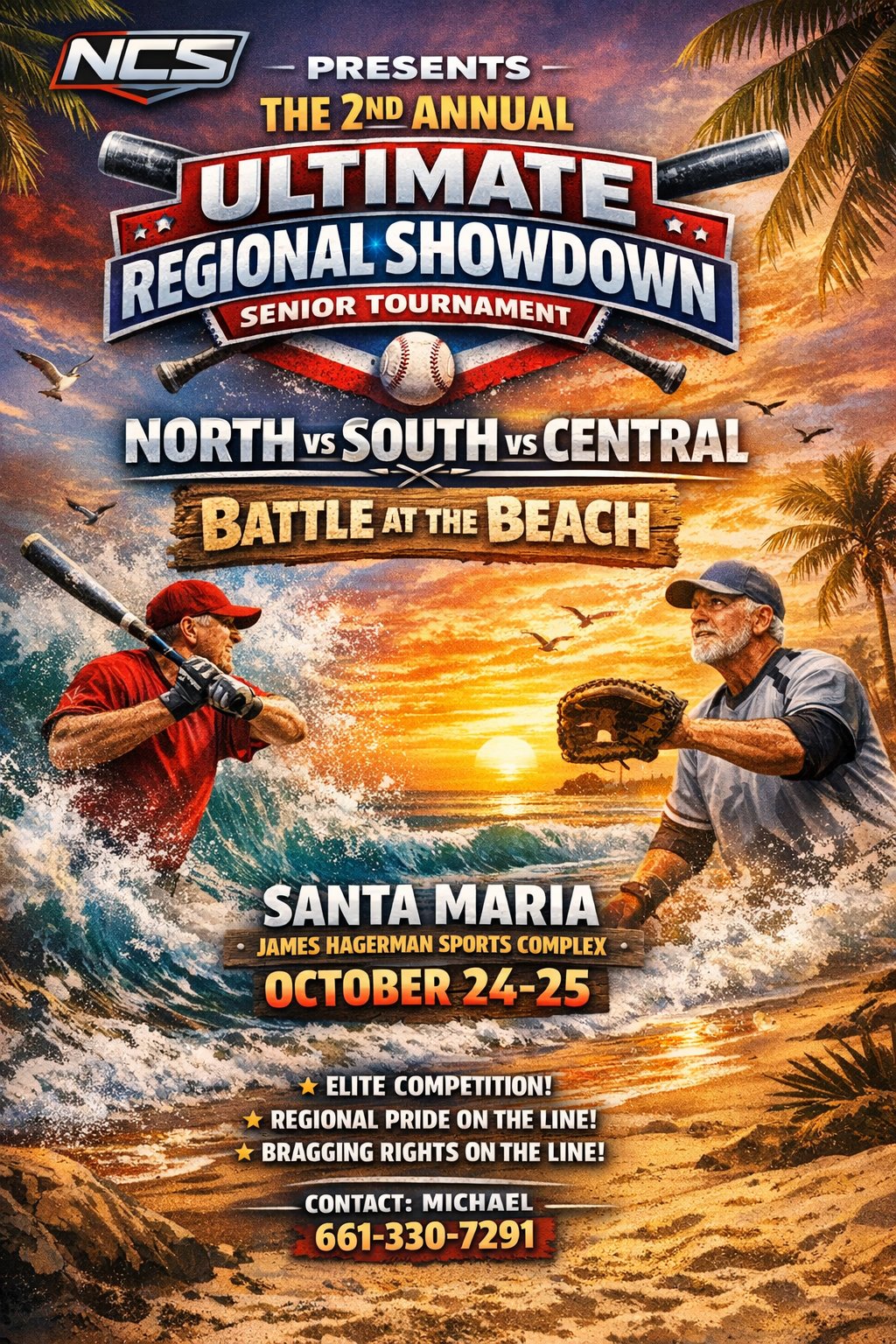 2nd Annual Battle at the Beach- North vs South vs Central Ca Logo