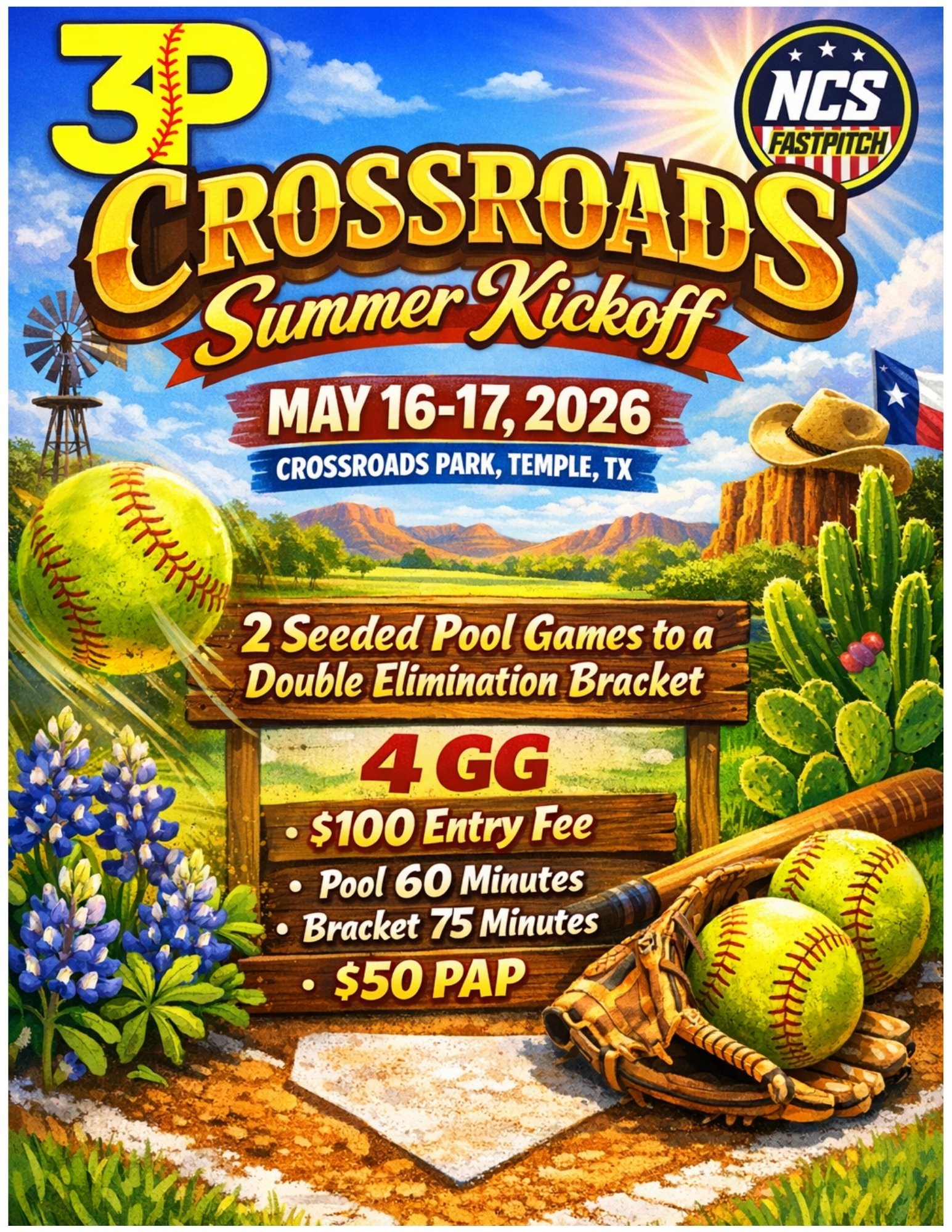 3P Sports - Crossroads Summer Kickoff Logo