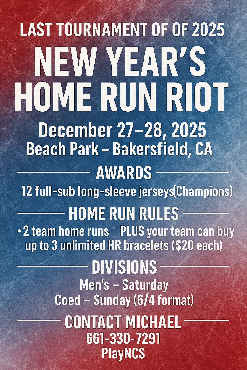 New Year’s Home Run Riot Logo