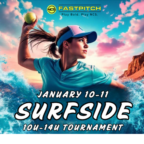 NCS Fastpitch Surfside Tournament Logo