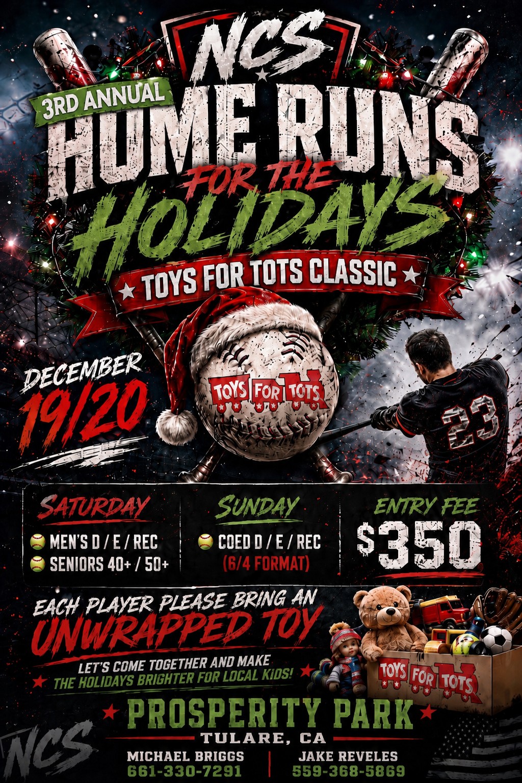 3rd annual Central Ca/ Central Coast Toys For Tots Logo