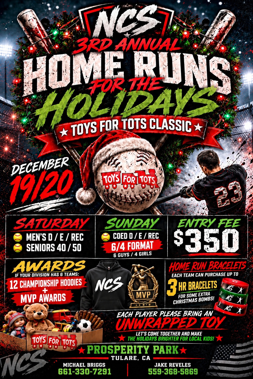 3rd annual Central Ca/ Central Coast Toys For Tots Logo
