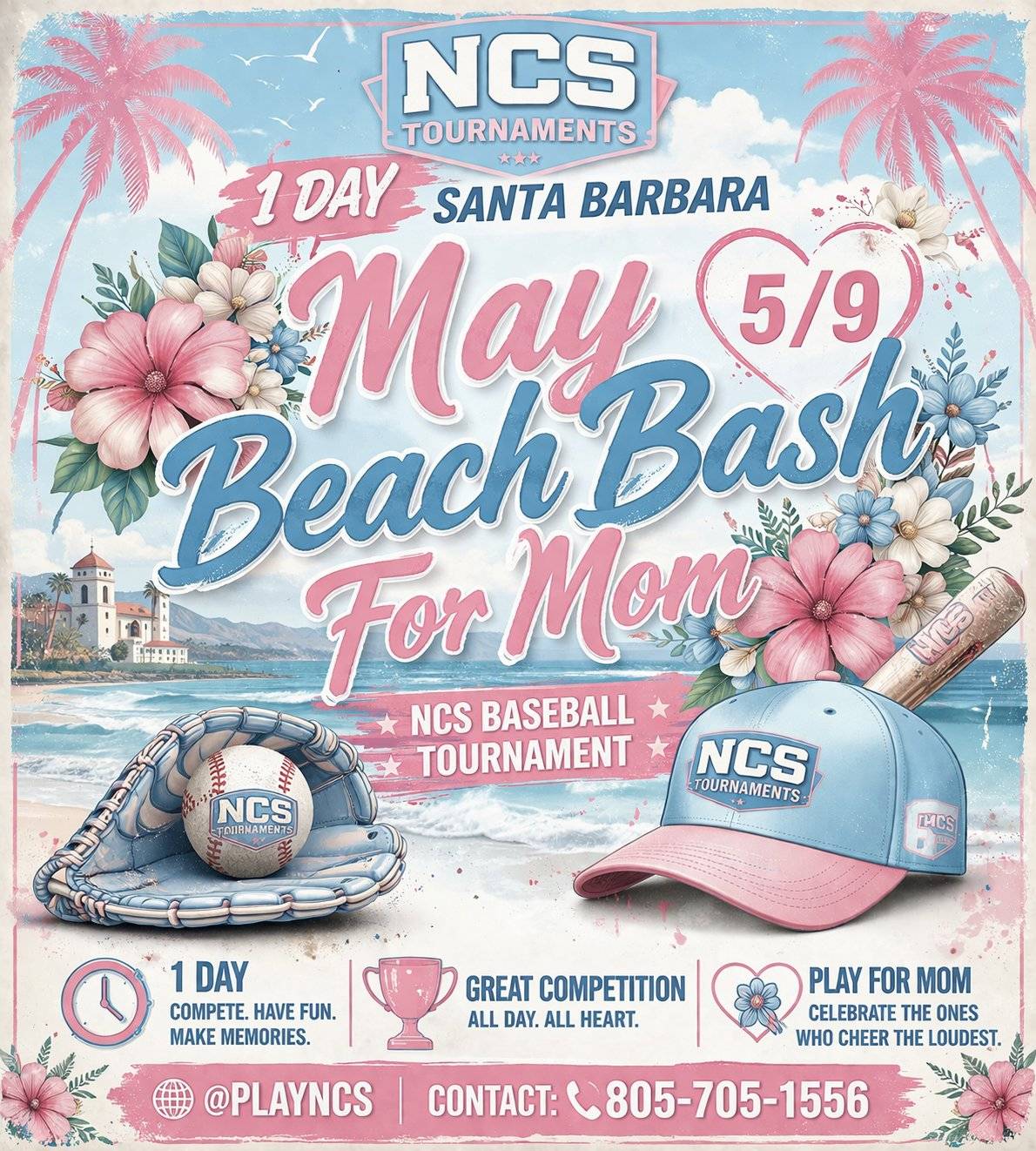 1DAY MAY BEACH MASH CLASSIC FOR MOM 5/9 Logo