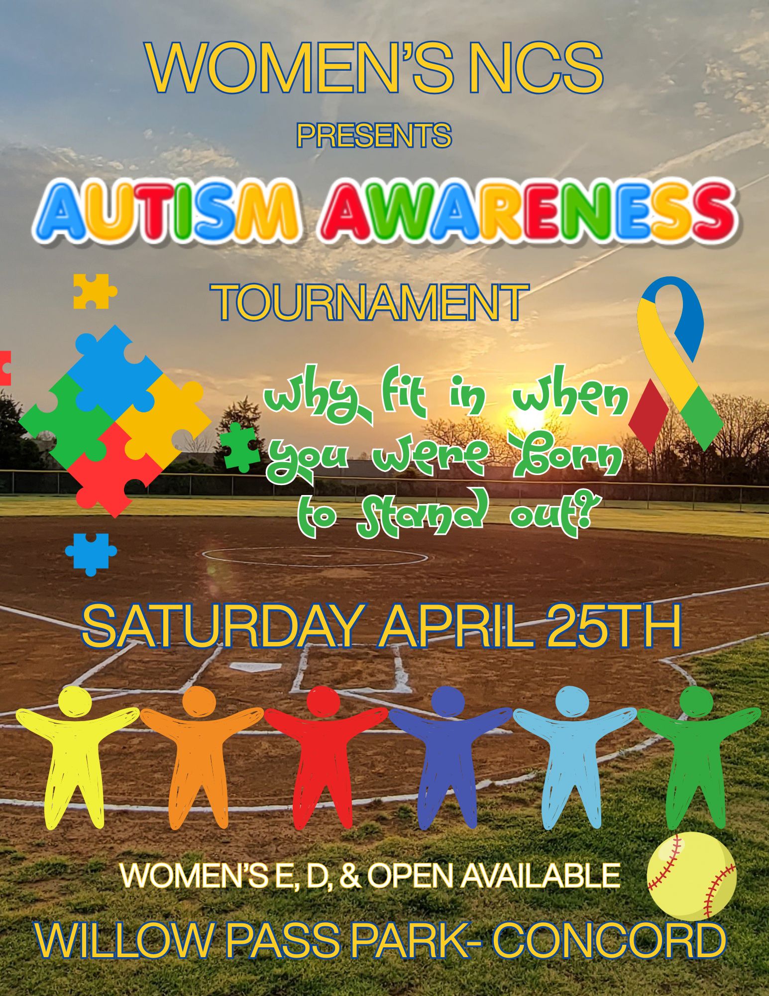 Women's Autism Awareness & Acceptance Tournament Logo