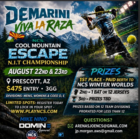 NCS MOUNTAIN TOP ESCAPE: N.I.T. CHAMPIONSHIP - MENS, WOMENS & COED  (LIMITED SPOTS) Logo