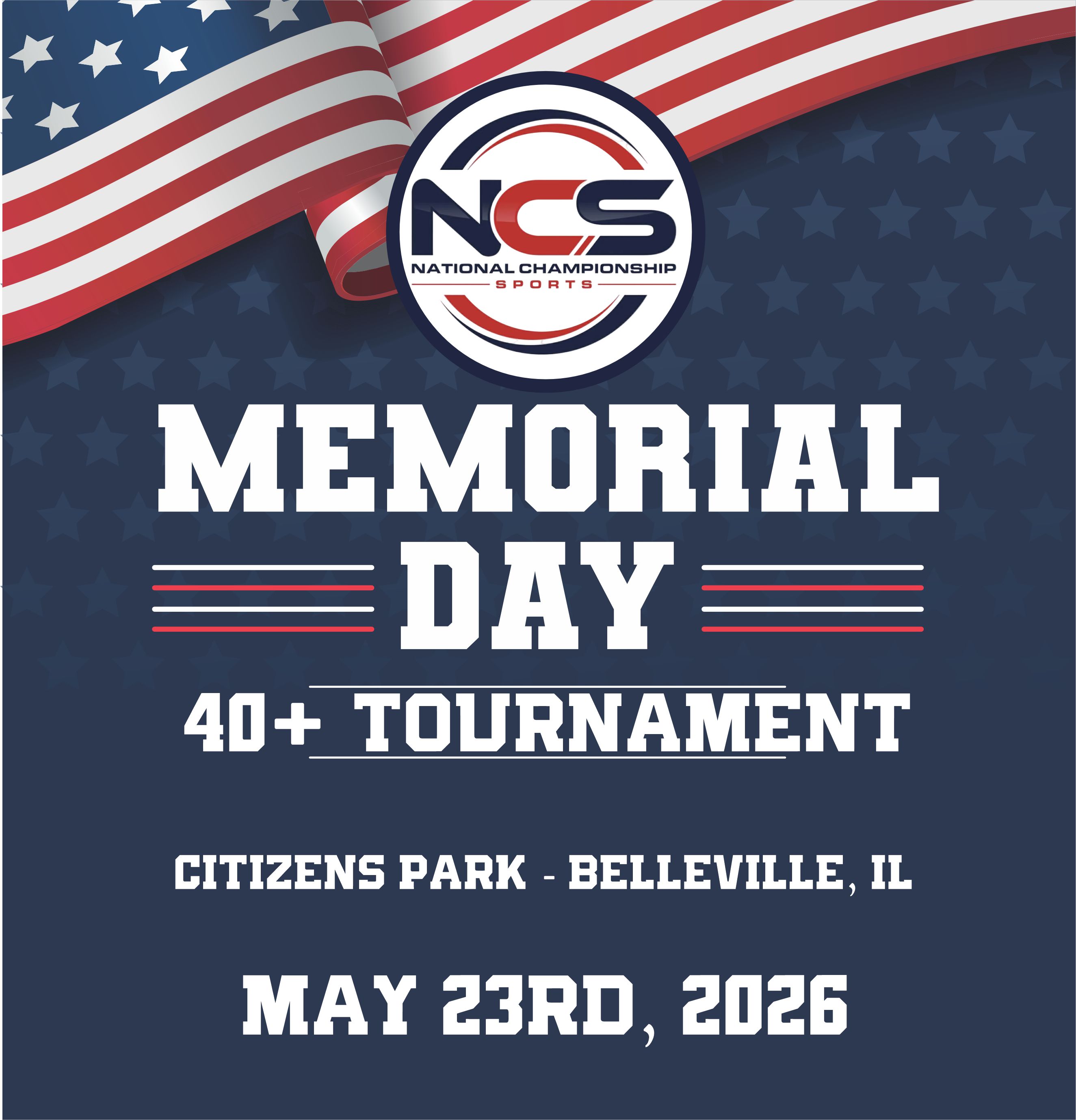 ILL. Side 40+ Memorial Day TOURNAMENT Logo