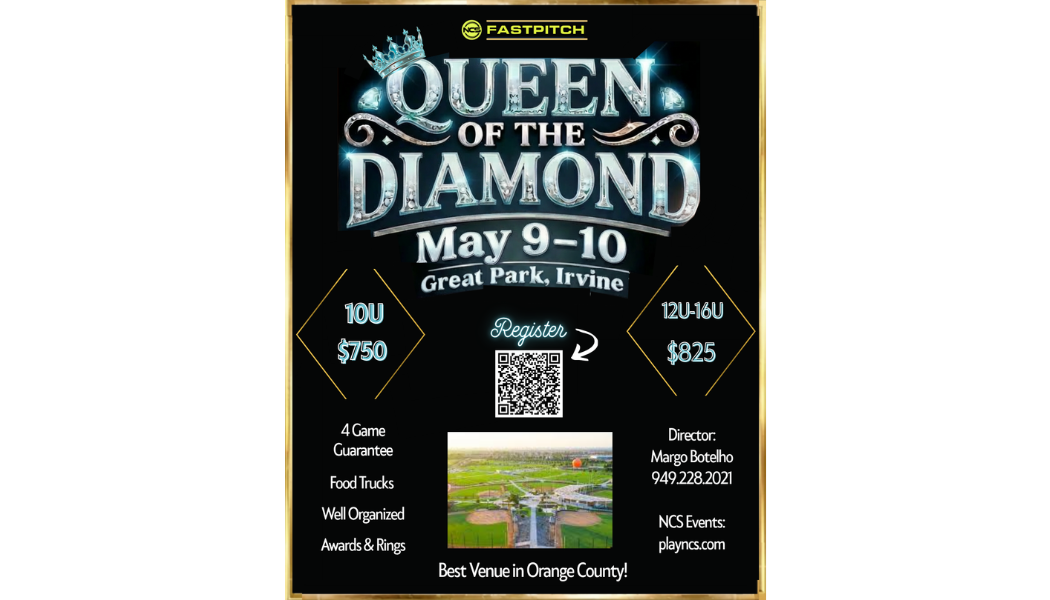 NCS Queen of the Diamond Tournament:  May 9th Logo