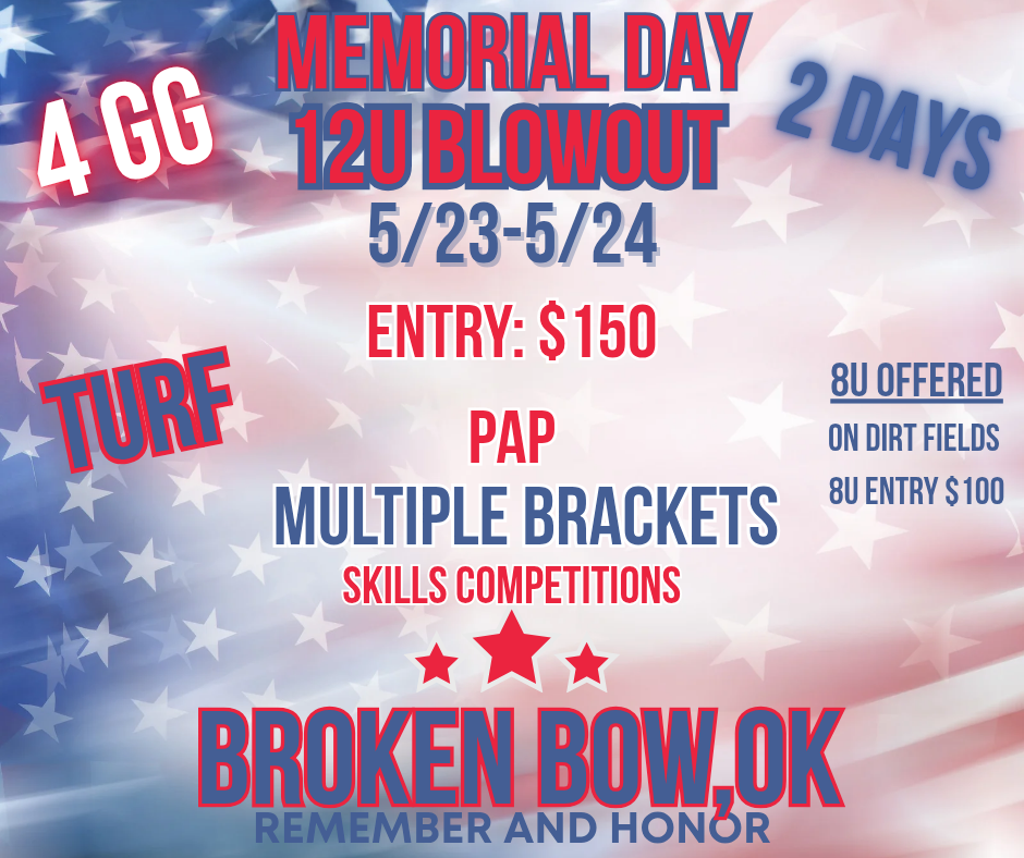 Memorial Day 12u BLOWOUT Logo