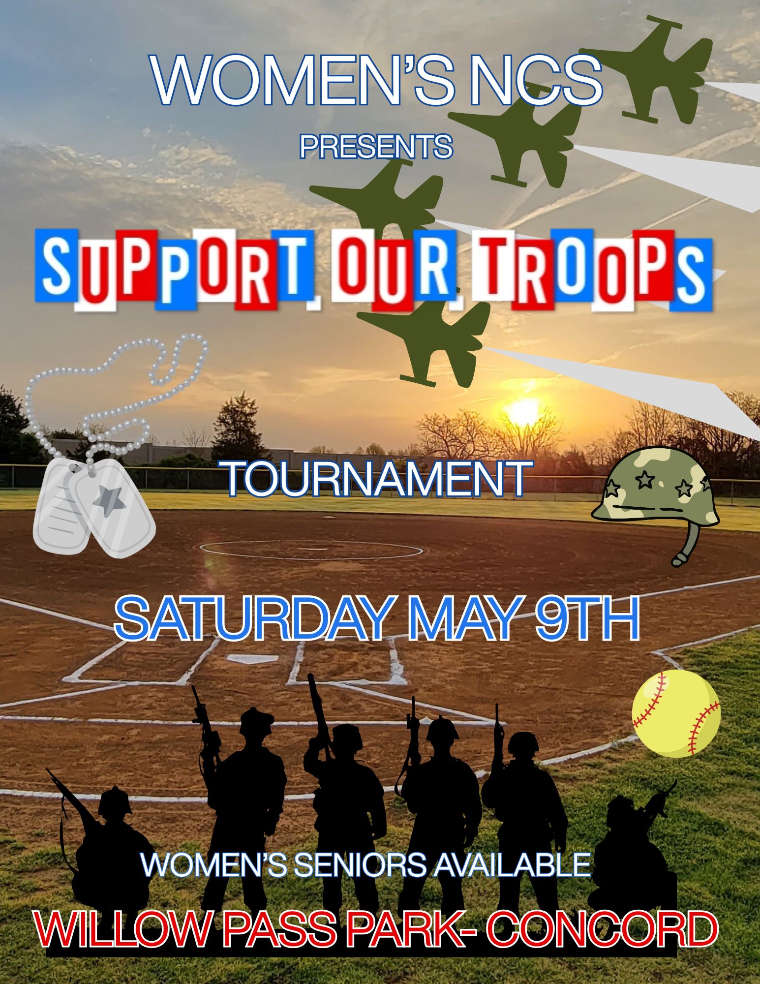 Support Our Troops and Fallen Heroes Logo