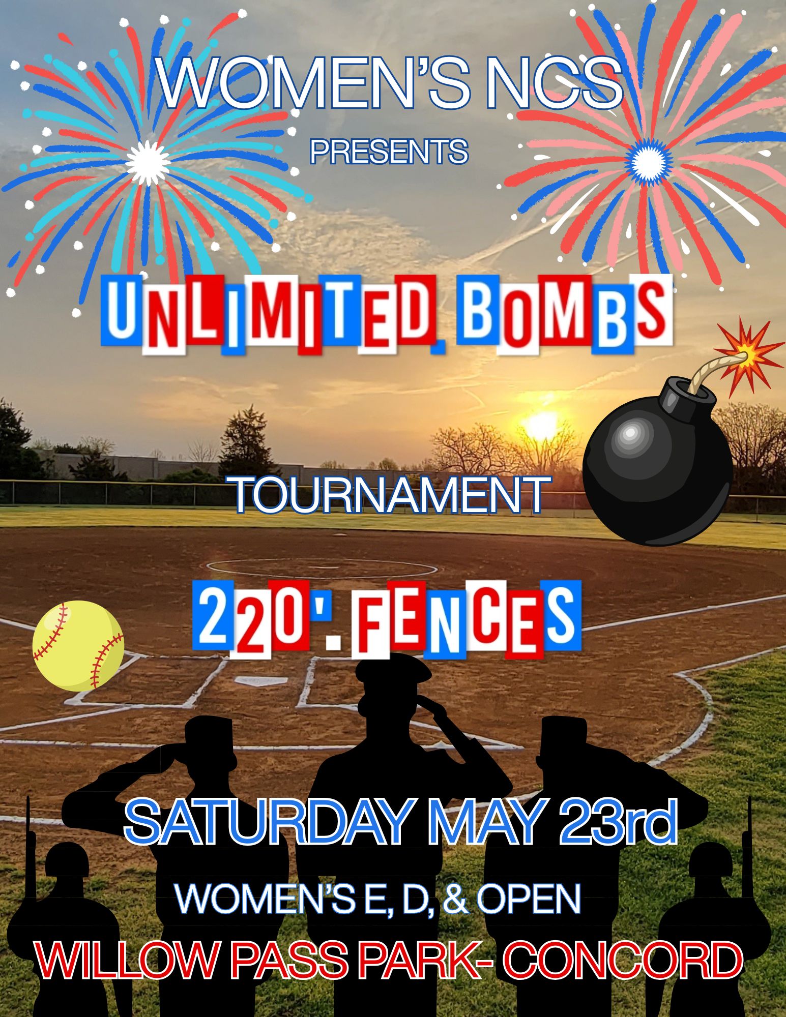 Unlimited Bombs 220' Fences! Logo