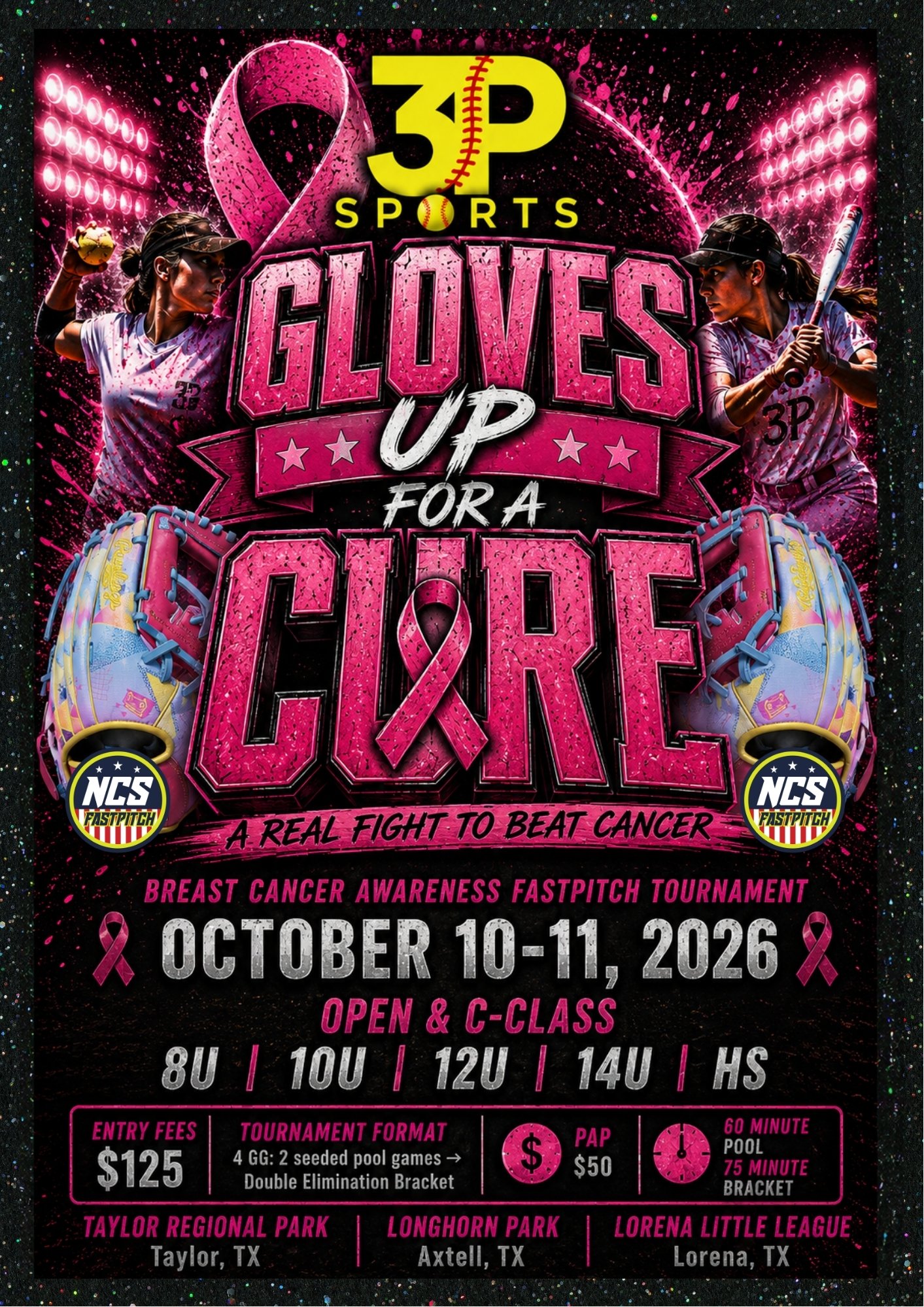 3P Sports - Gloves Up for a Cure Logo