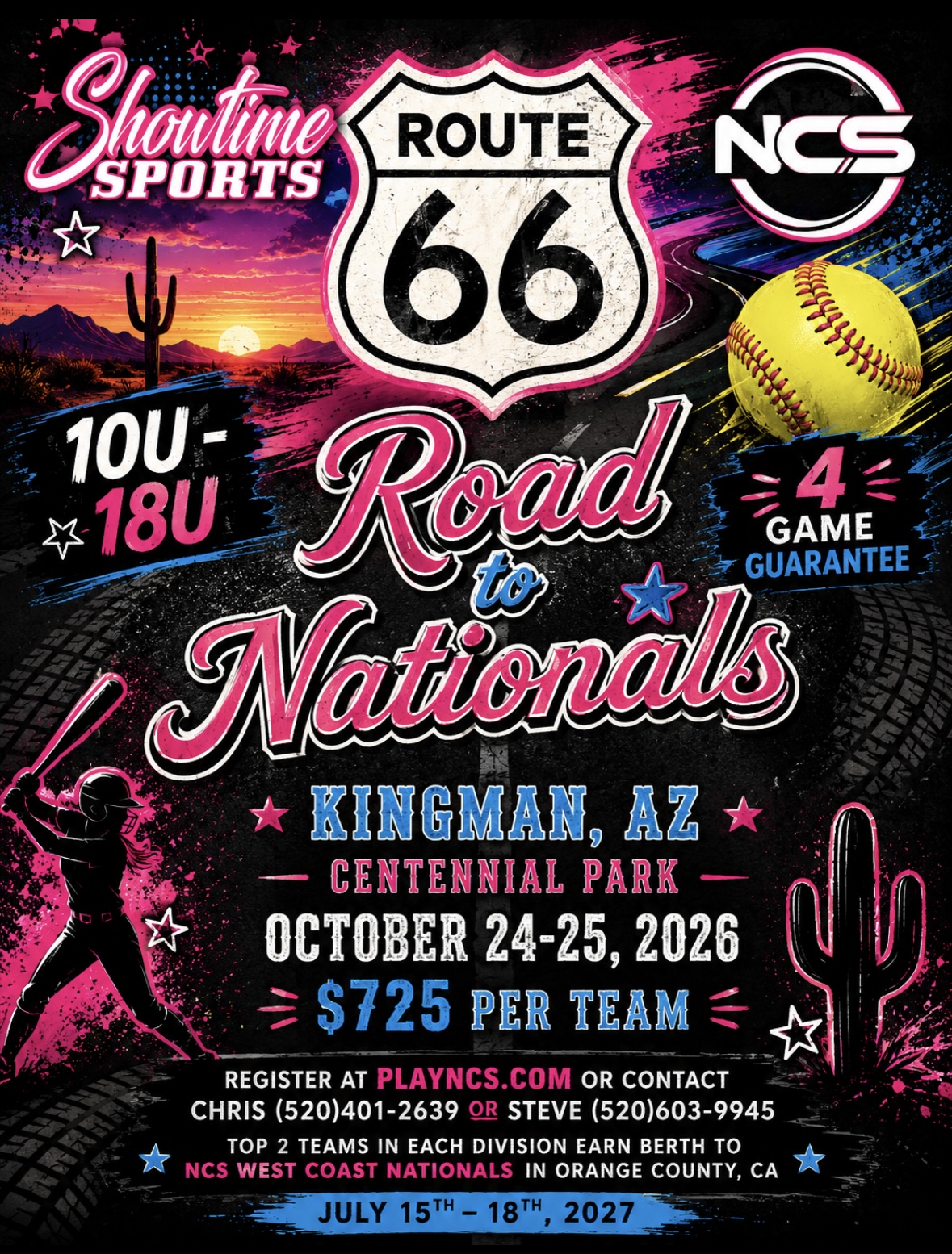 Route 66 Road to Nationals Logo