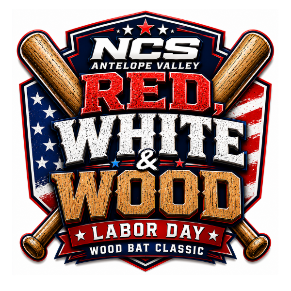 RED WHITE & WOOD -Best of the West Sports Complex Logo