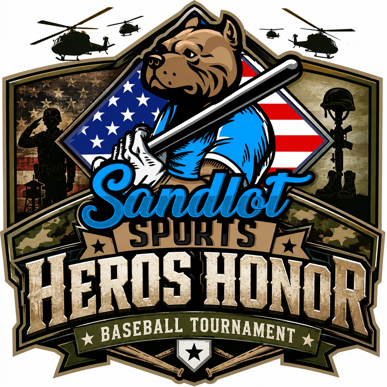 Sandlot Sports Heroes Honor Logo