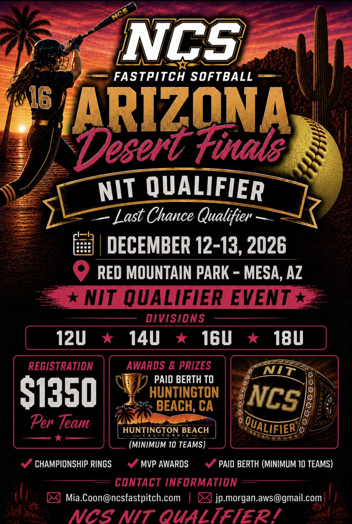 Arizona Desert Final N.I.T Qualifier Logo