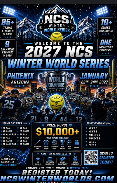 NCS SENIOR WINTER WORLD SERIES - 40s, 50s, 55s, 60s, 65s Mens & Womens - Logo