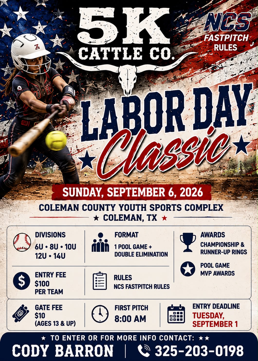5K Cattle Co. Labor day classic Logo