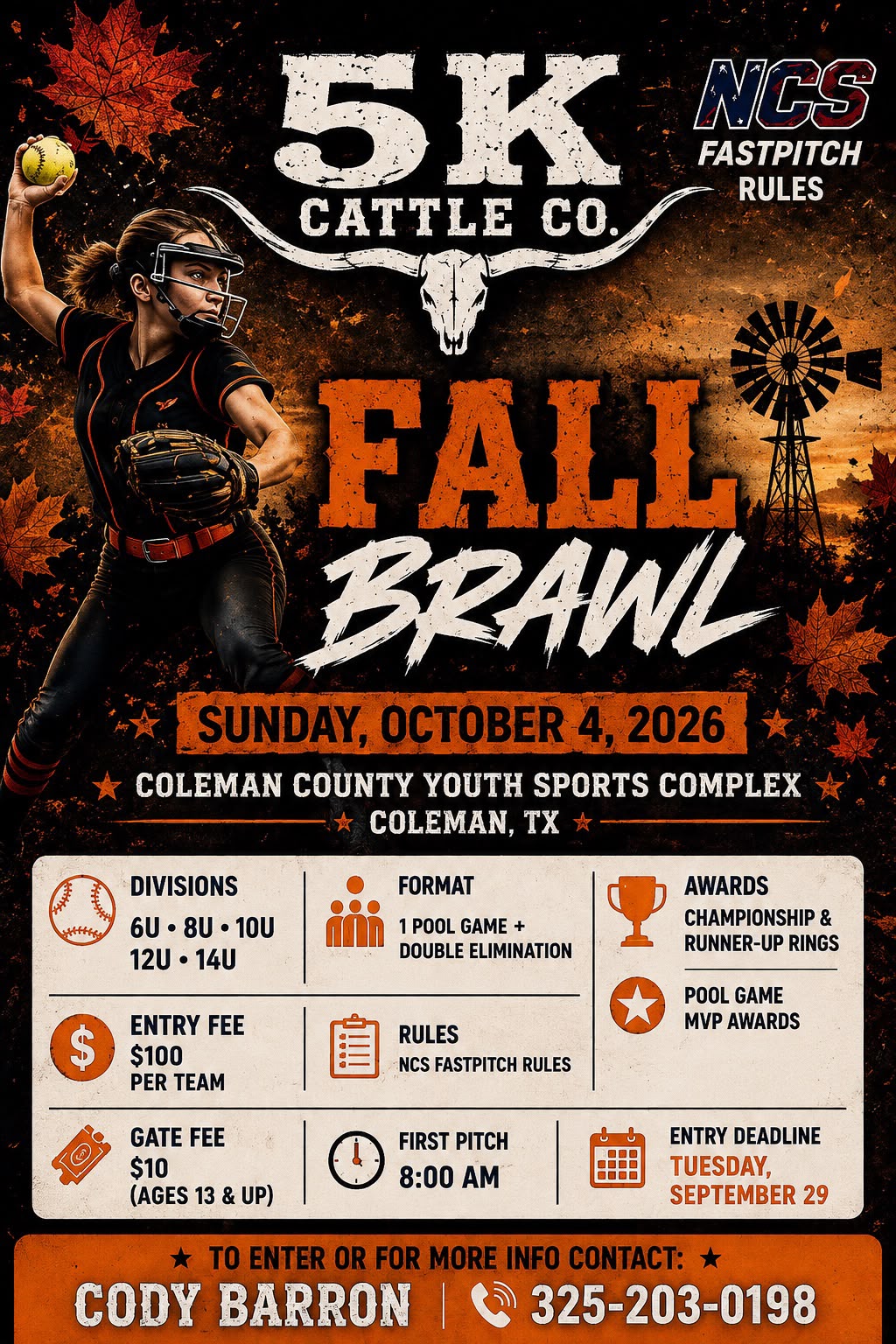 5k Cattle Co. Fall Brawl Logo