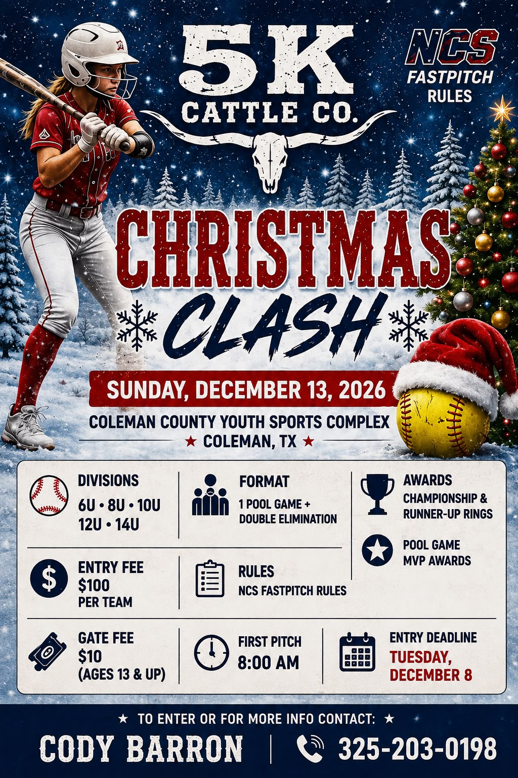5k Cattle Co. Christmas Clash Logo