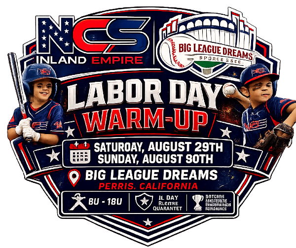 2 DAY LABOR DAY WARMUP - BIG LEAGUE DREAMS PERRIS Logo