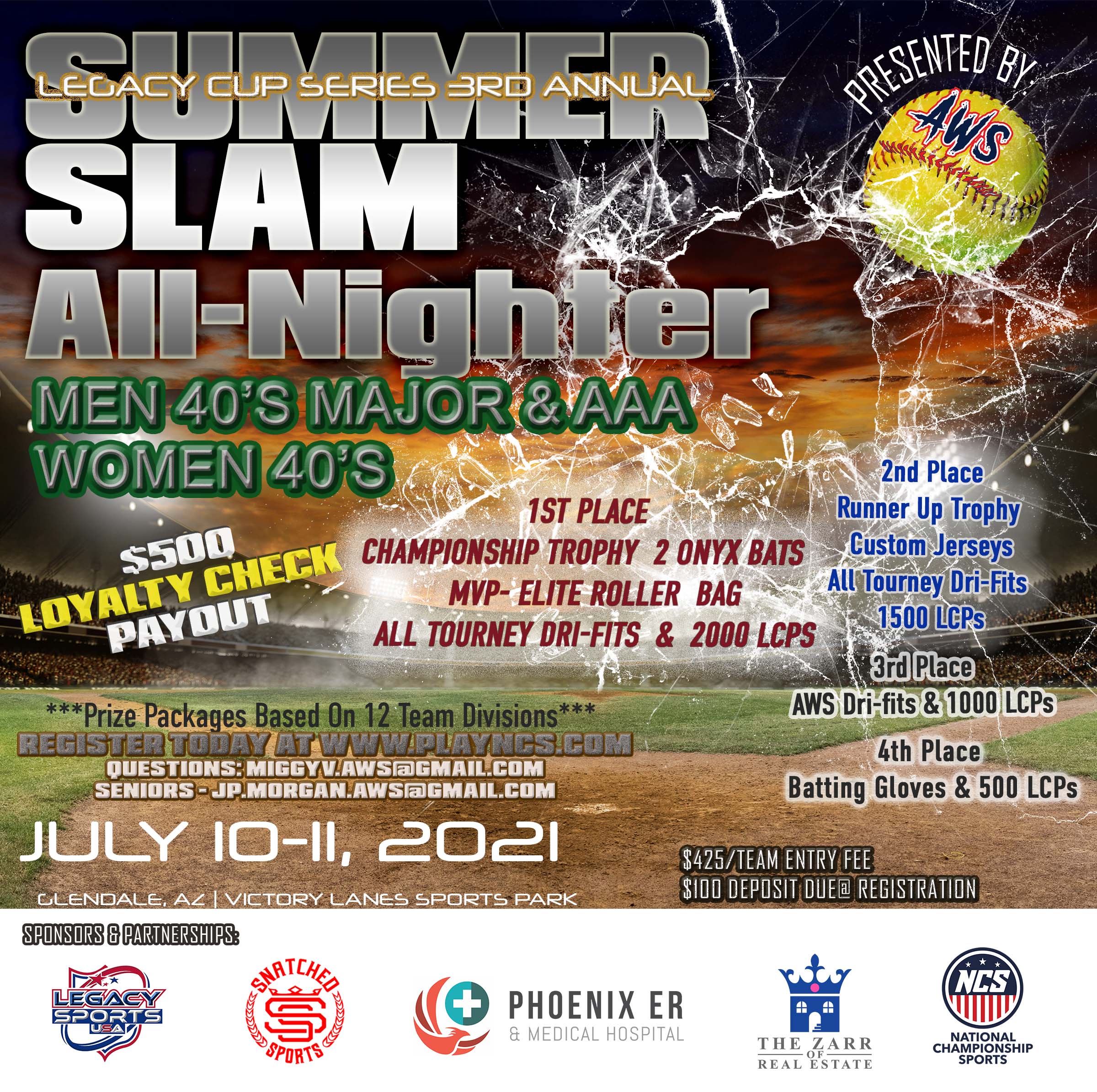 Legacy Cup Series - 3rd Annual - Summer Slam All Nighter Logo