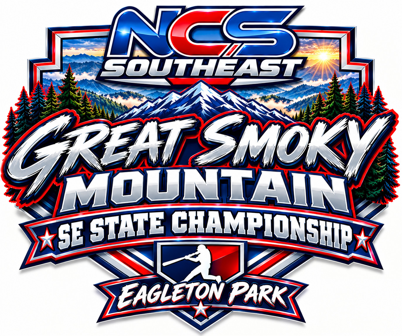 2027 NCS "GREAT SMOKY MOUNTAIN" Southeast State Championship Logo
