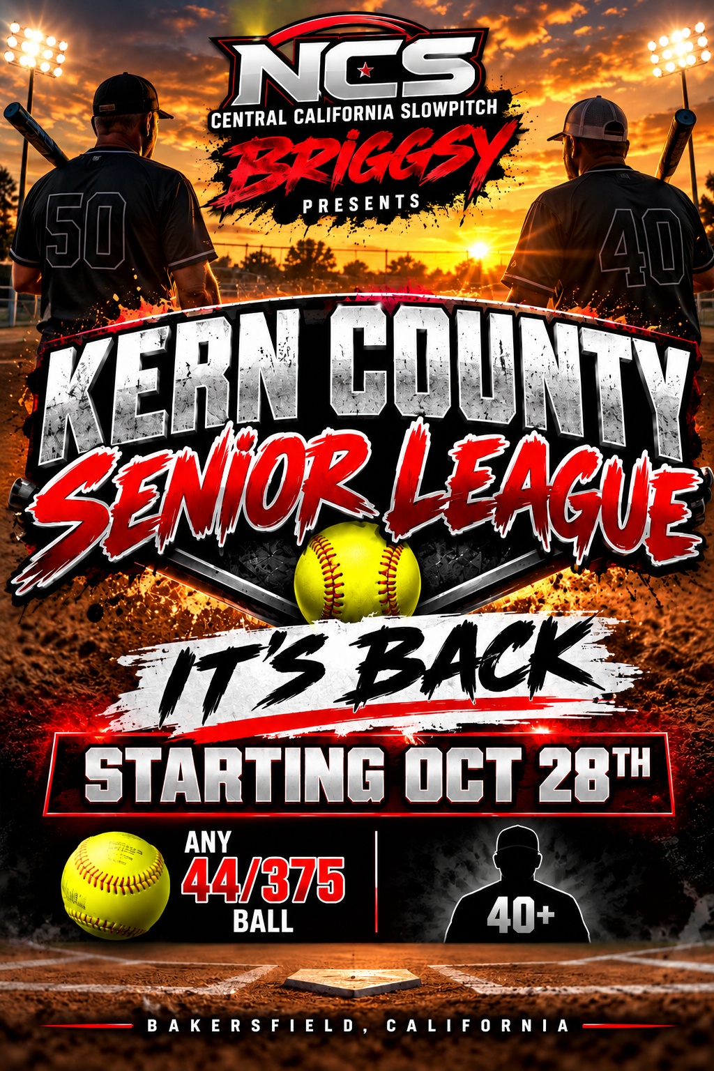 Bakersfield Senior League- Central California/Central Coast Logo