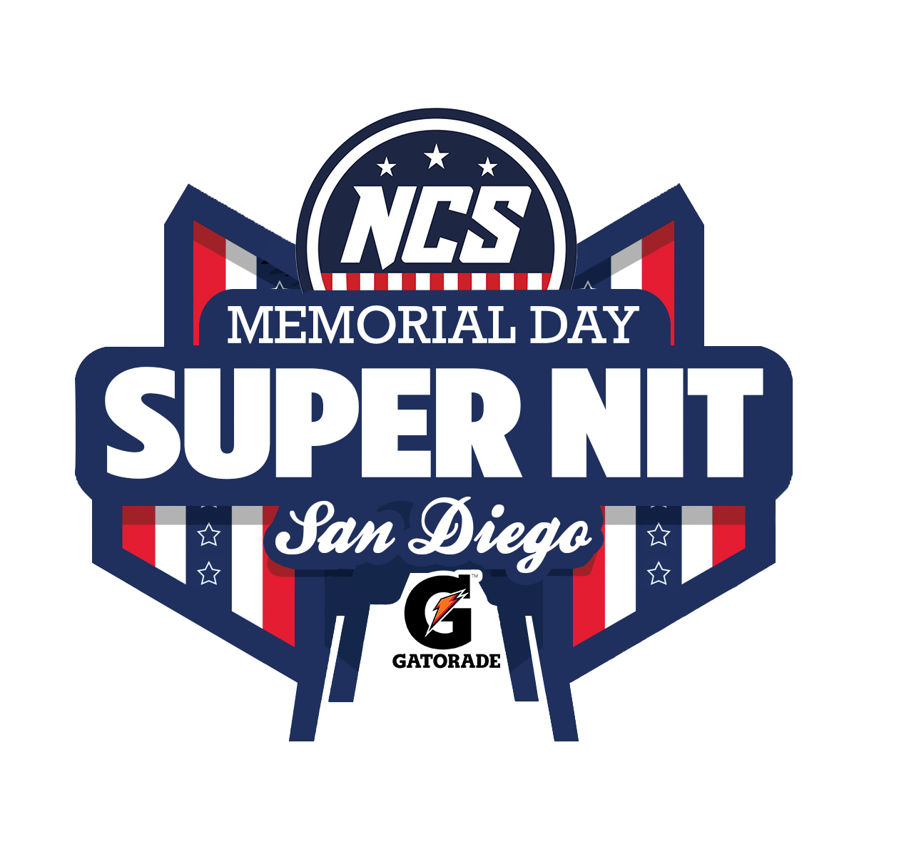 Memorial  Day SUPER NIT Powered by Gatorade Logo