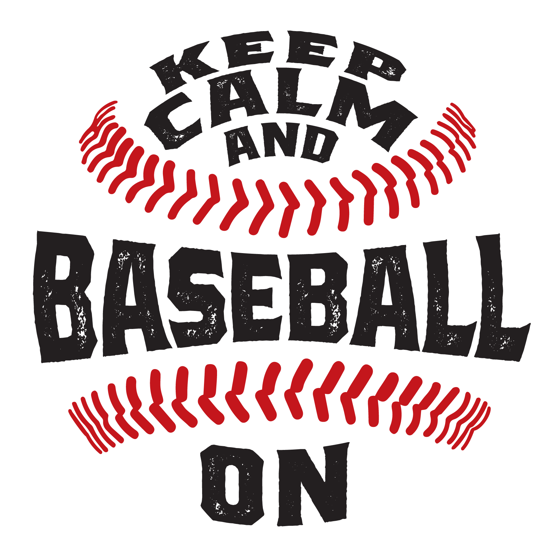 Keep Calm & Baseball On - The Rec World Series Logo