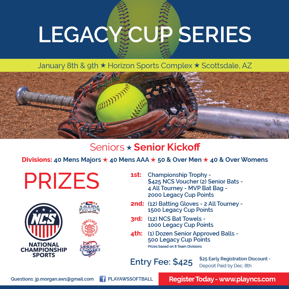 Legacy Cup Series - Senior Kickoff Logo