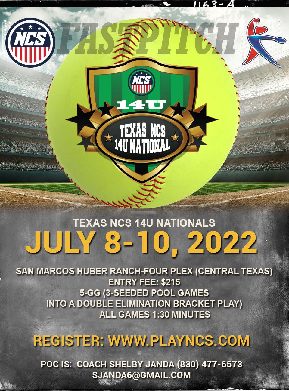 TEXAS NCS 14U NATIONAL 8-10 JULY 2022 Logo