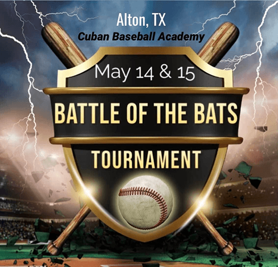 CBA Battle Of The Bats Baseball Tournament Logo