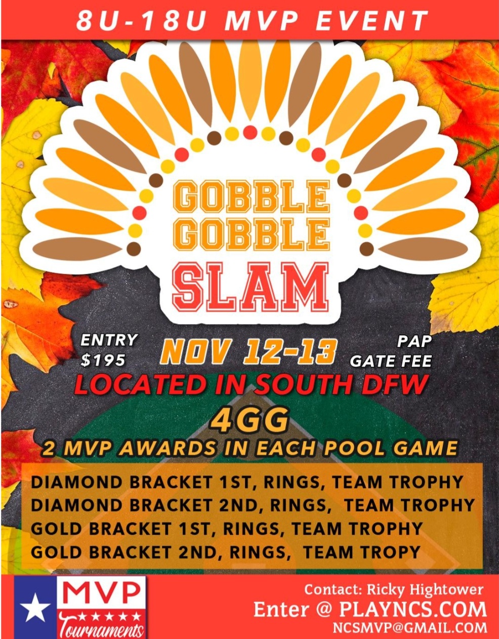 ***FREE ENTRY***NCS GOBBLE GOBBLE SLAM 4GG MVP EVENT Logo