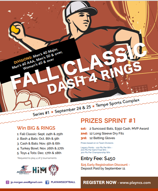 Dash 4 Rings Series - Fall Classic Logo